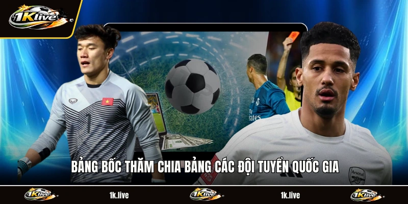 Bảng bốc thăm chia bảng các đội tuyển quốc gia