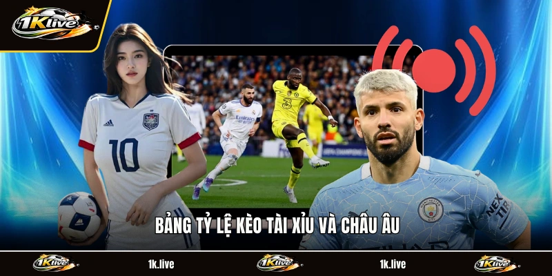 Bảng tỷ lệ kèo tài xỉu và châu âu