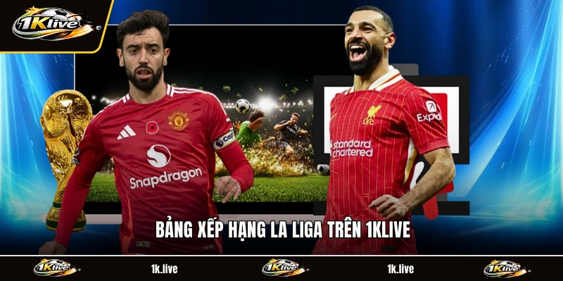Bảng xếp hạng La Liga trên 1KLIVE