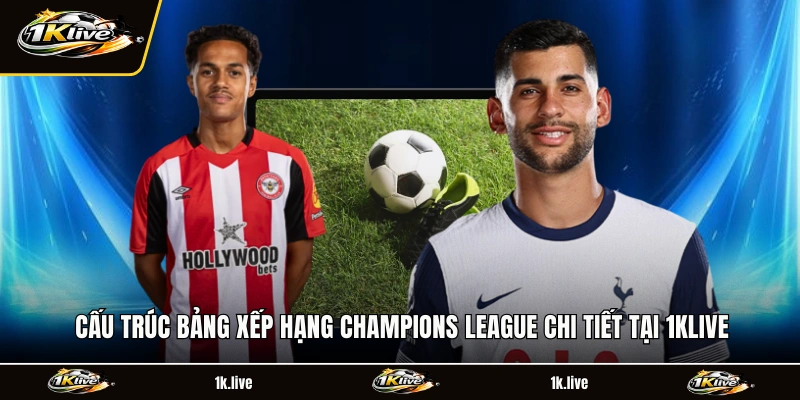 Cấu trúc bảng xếp hạng Champions League chi tiết tại 1KLIVE
