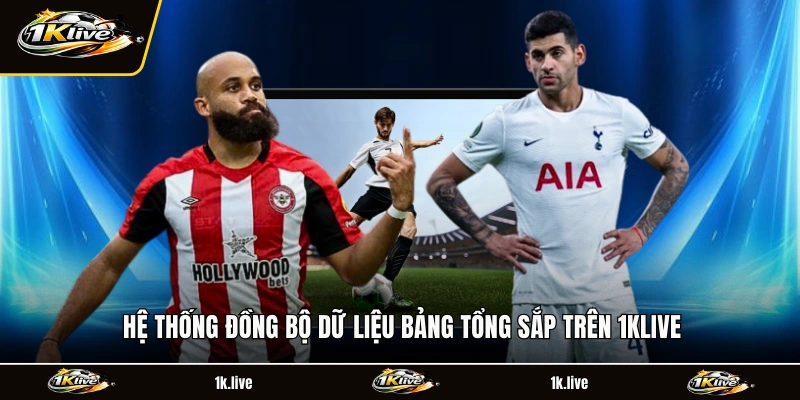 Hệ thống đồng bộ dữ liệu bảng tổng sắp trên 1KLIVE
