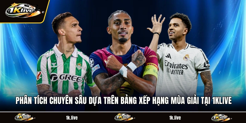 Phân tích chuyên sâu dựa trên bảng xếp hạng mùa giải tại 1KLIVE